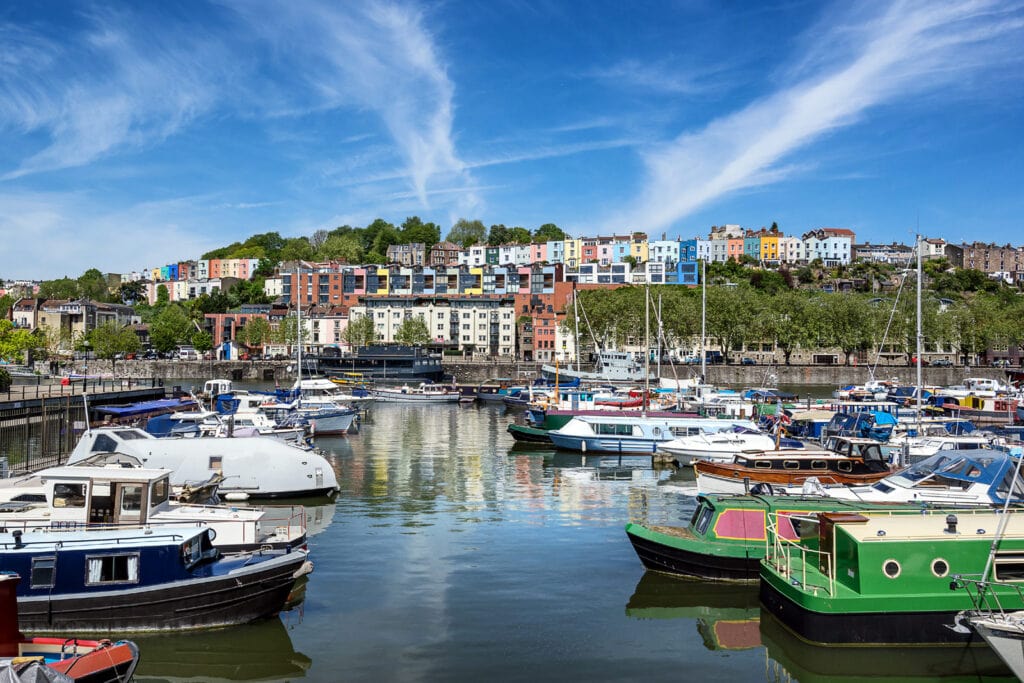 Radreise Süd England Bristol Hafen