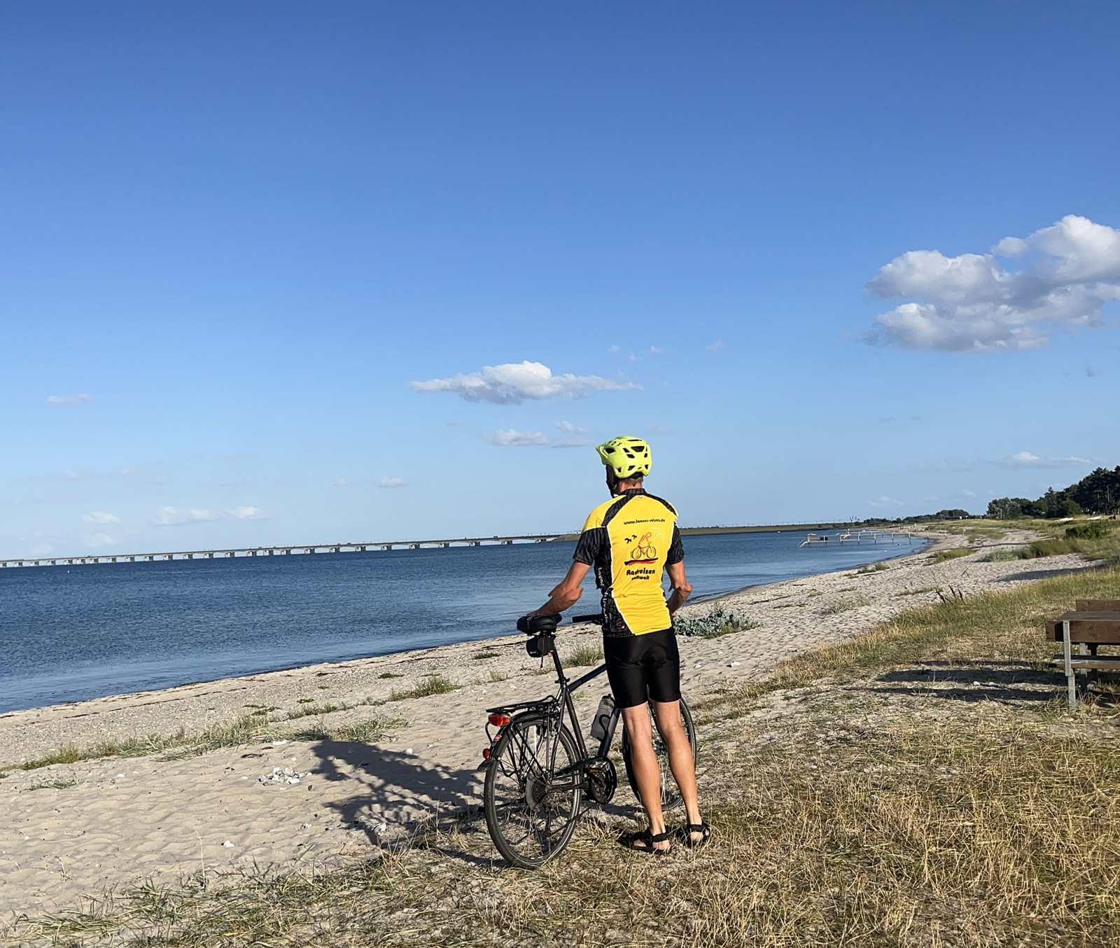 Radreise Dänemark Fahrrad fahren Strand